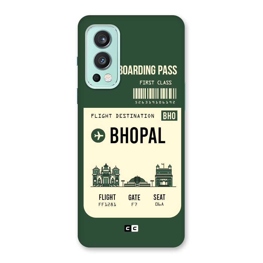 Bhopal Boarding Pass Back Case for OnePlus Nord 2 5G