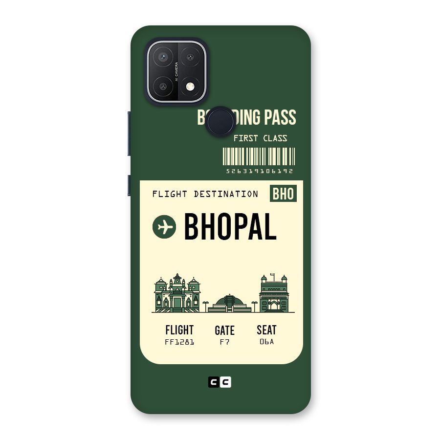 Bhopal Boarding Pass Back Case for Oppo A15s