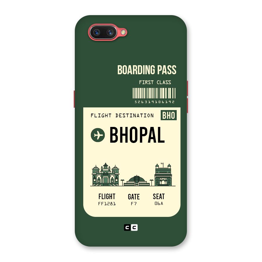 Bhopal Boarding Pass Back Case for Oppo A3s