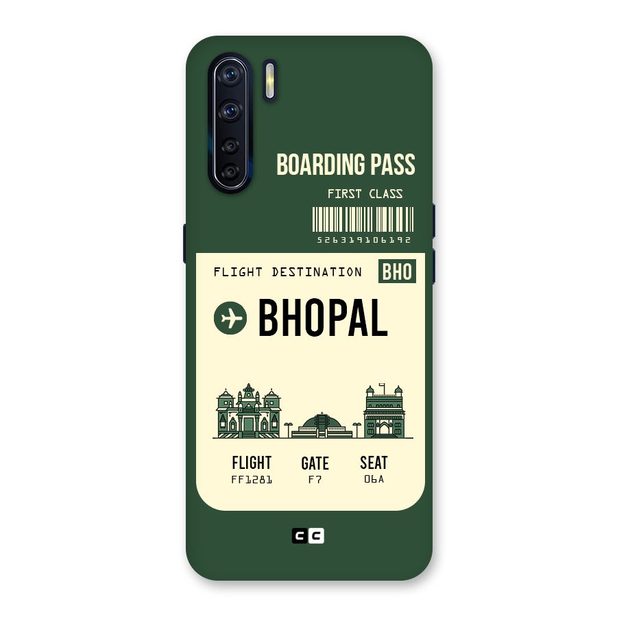 Bhopal Boarding Pass Back Case for Oppo F15
