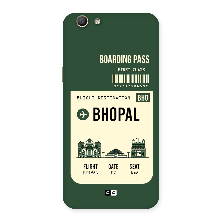Bhopal Boarding Pass Back Case for Oppo F1s