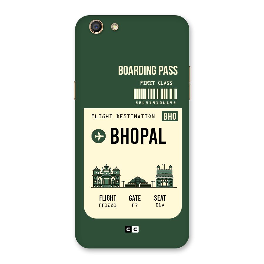 Bhopal Boarding Pass Back Case for Oppo F3