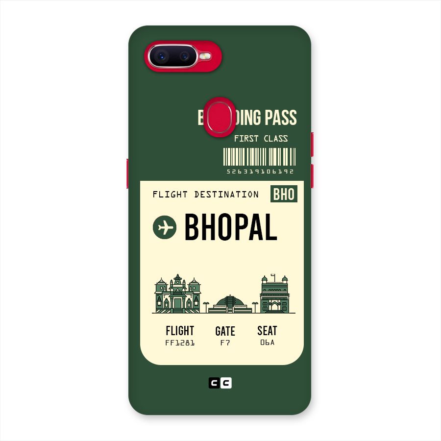 Bhopal Boarding Pass Back Case for Oppo F9 Pro