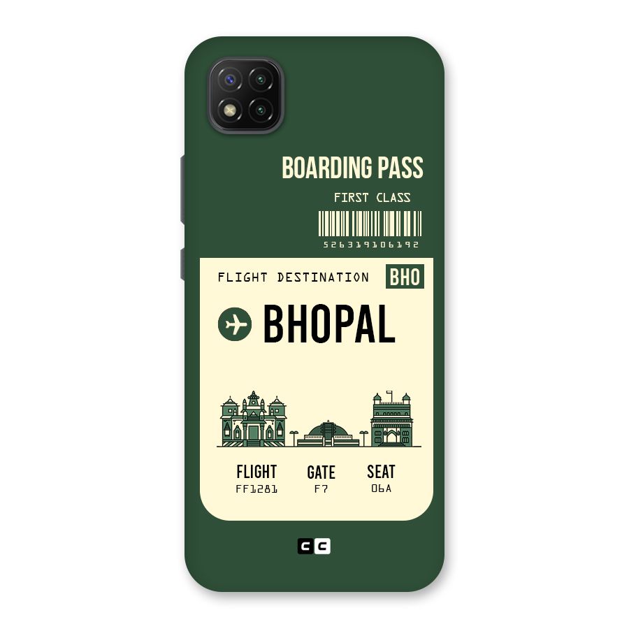 Bhopal Boarding Pass Back Case for Poco C3