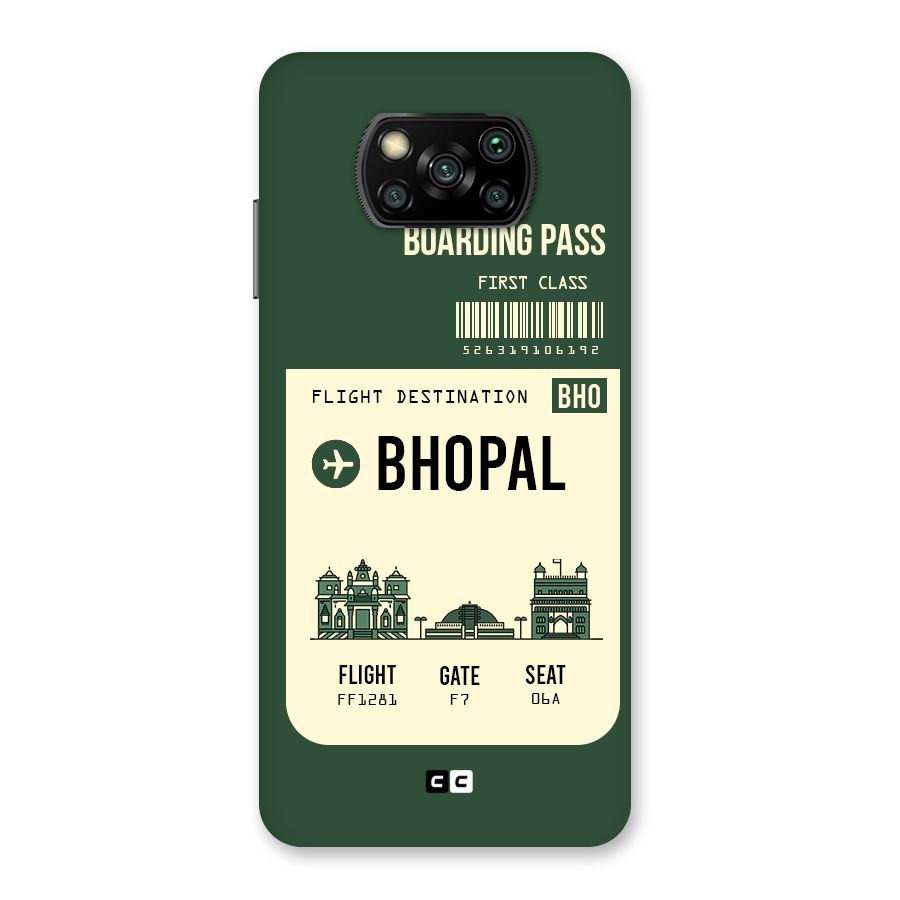Bhopal Boarding Pass Back Case for Poco X3