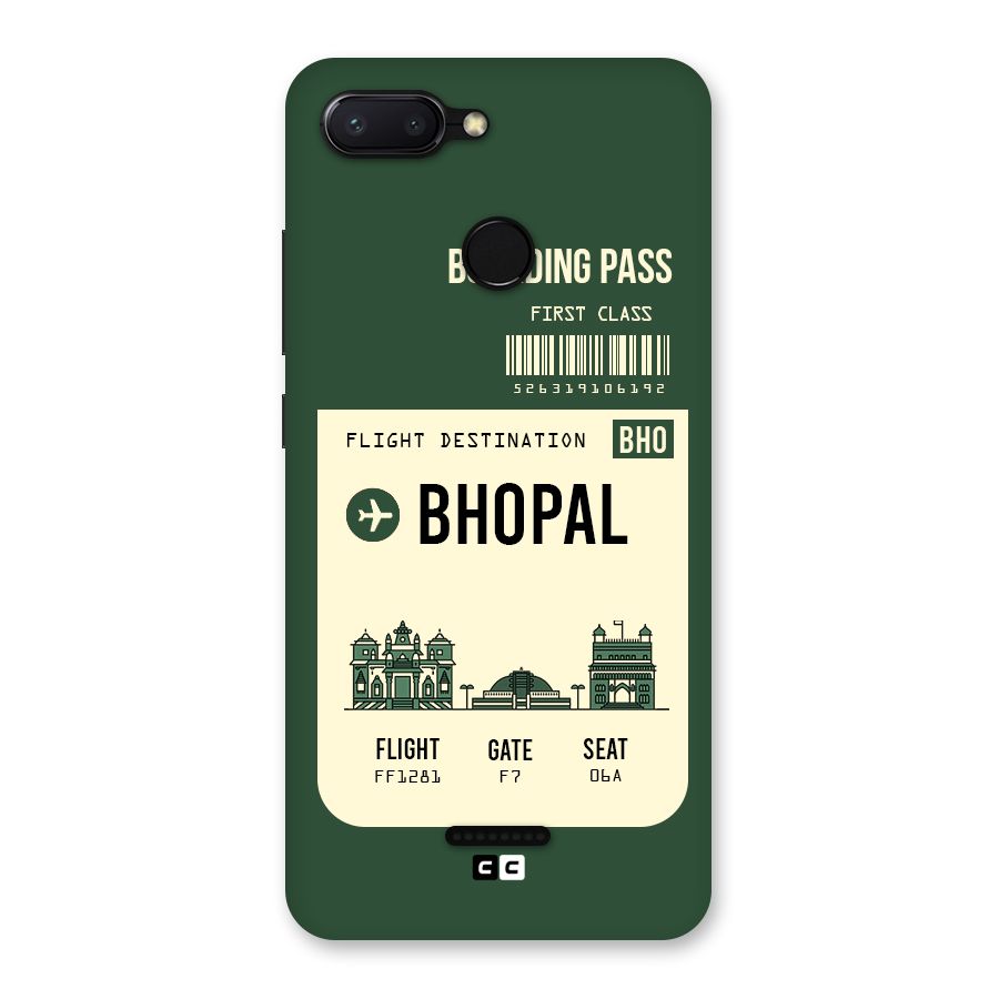 Bhopal Boarding Pass Back Case for Redmi 6
