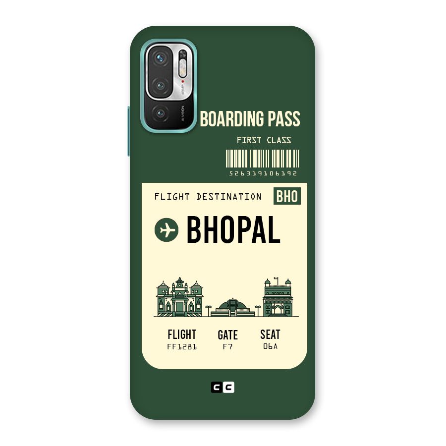 Bhopal Boarding Pass Back Case for Redmi Note 10T 5G