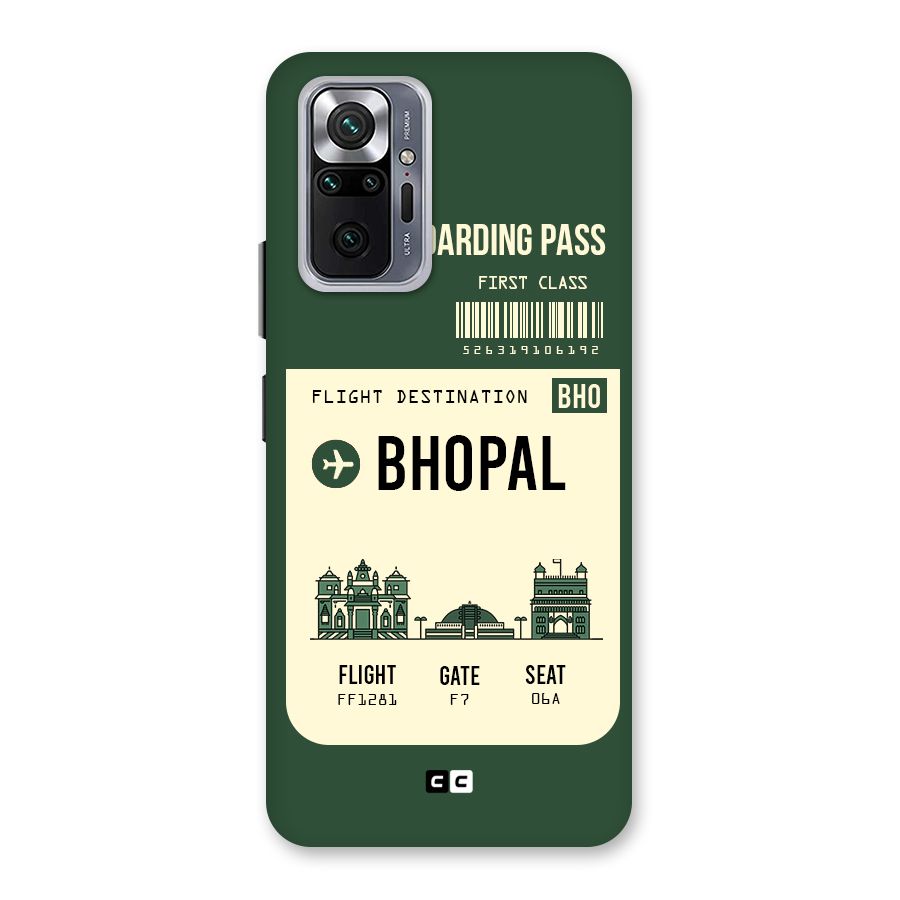 Bhopal Boarding Pass Back Case for Redmi Note 10 Pro
