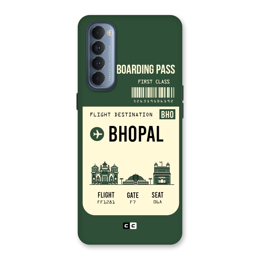 Bhopal Boarding Pass Back Case for Reno4 Pro