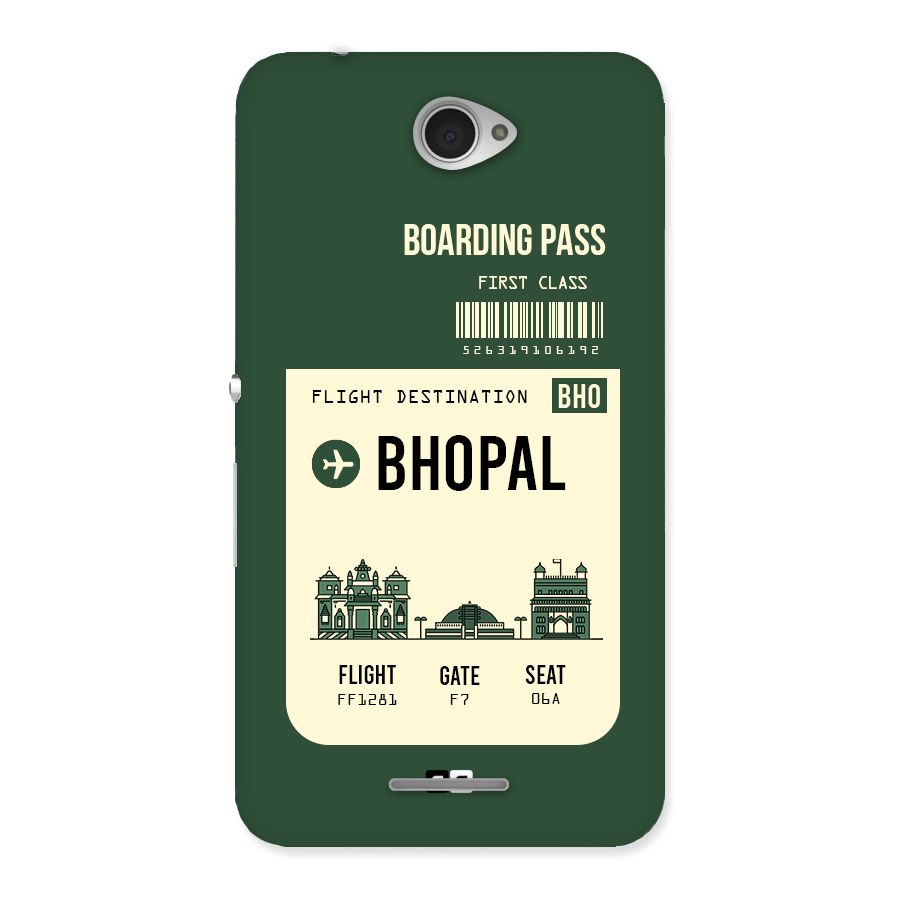 Bhopal Boarding Pass Back Case for Sony Xperia E4