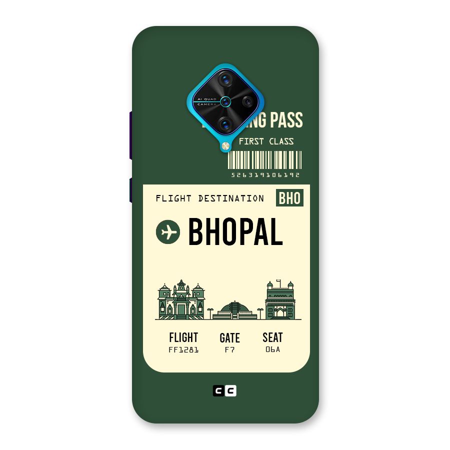 Bhopal Boarding Pass Back Case for Vivo S1 Pro
