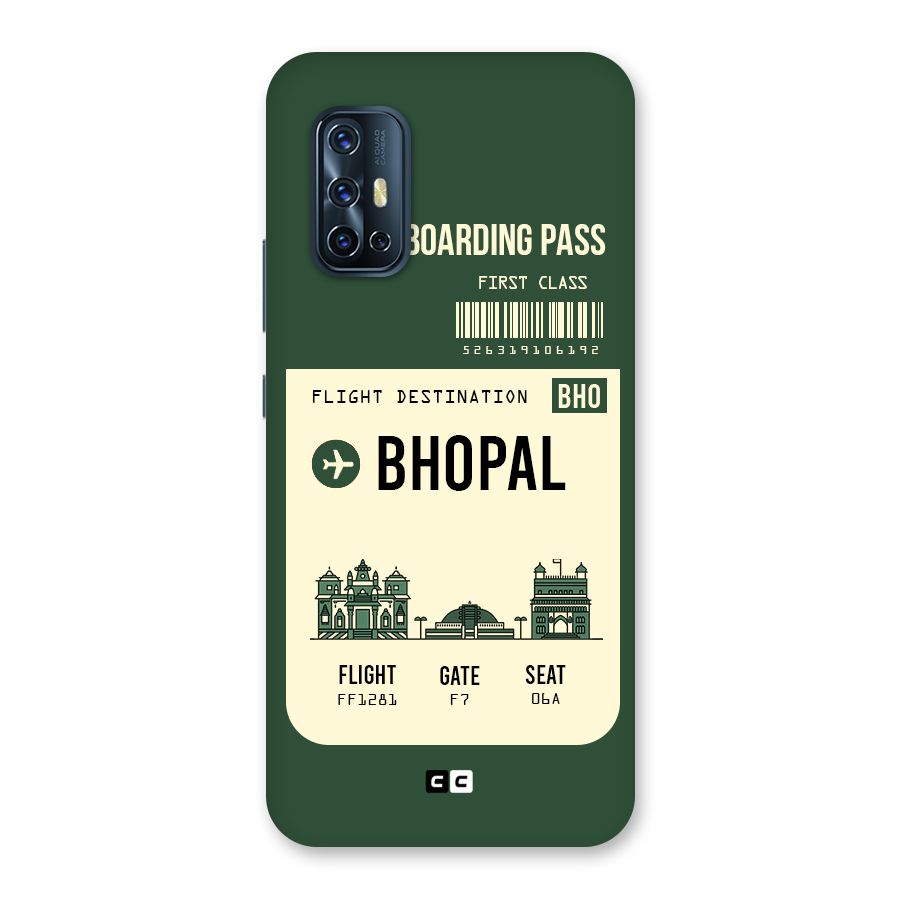 Bhopal Boarding Pass Back Case for Vivo V17