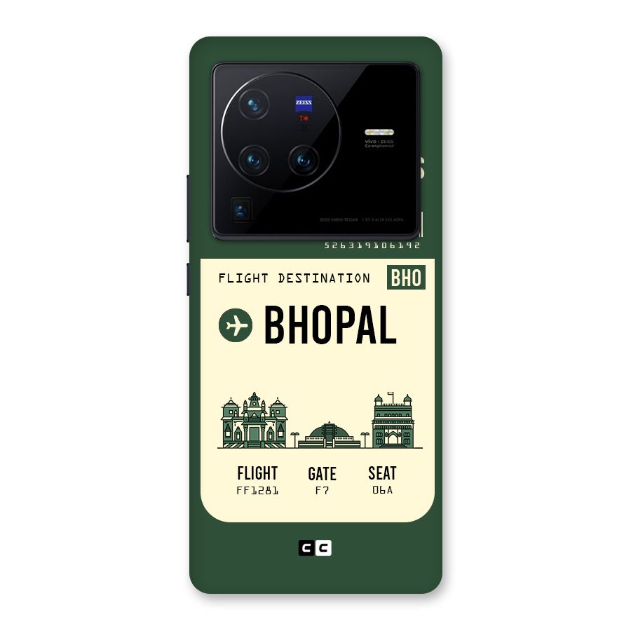 Bhopal Boarding Pass Back Case for Vivo X80 Pro