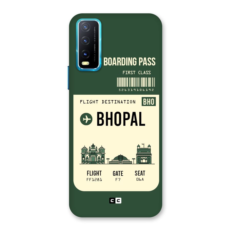 Bhopal Boarding Pass Back Case for Vivo Y20