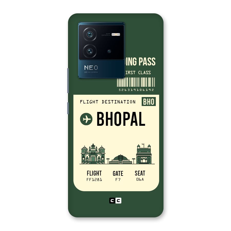 Bhopal Boarding Pass Back Case for Vivo iQOO Neo 6 5G