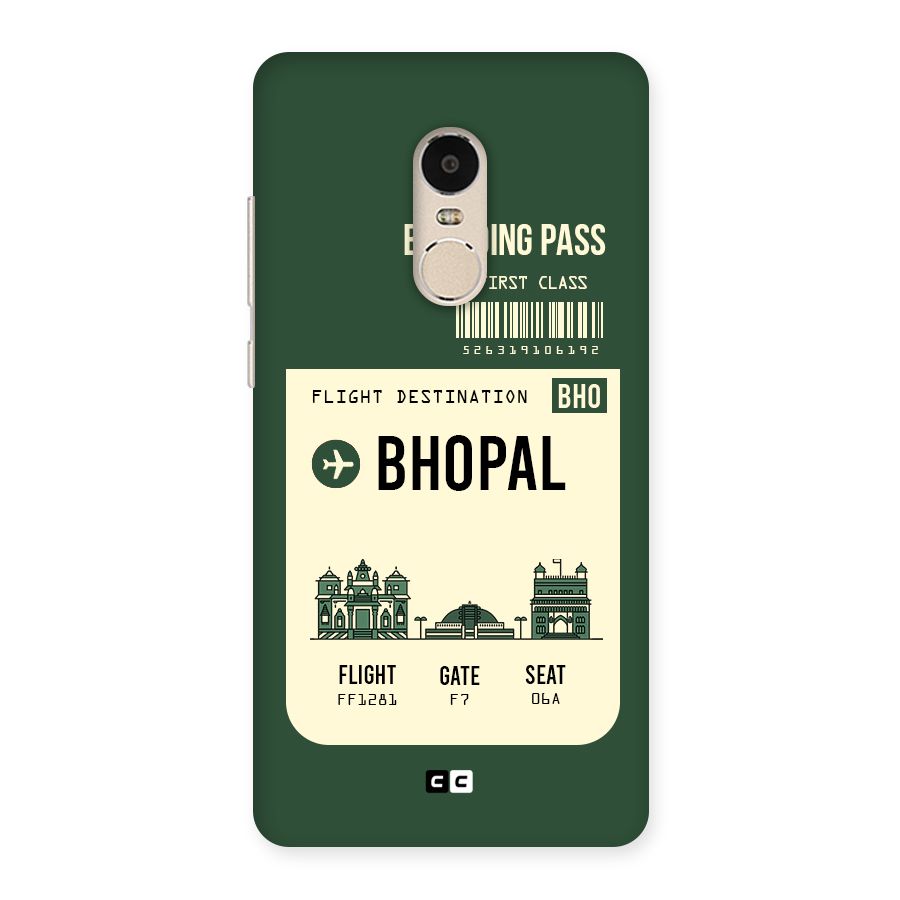 Bhopal Boarding Pass Back Case for Xiaomi Redmi Note 4
