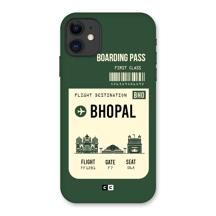 Bhopal Boarding Pass Back Case for iPhone 11