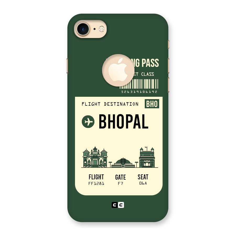 Bhopal Boarding Pass Back Case for iPhone 7 Logo Cut
