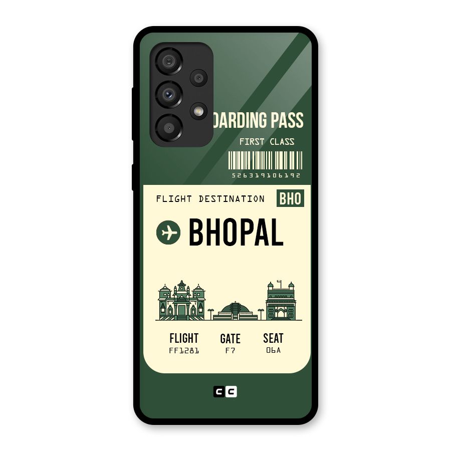 Bhopal Boarding Pass Glass Back Case for Galaxy A33 5G