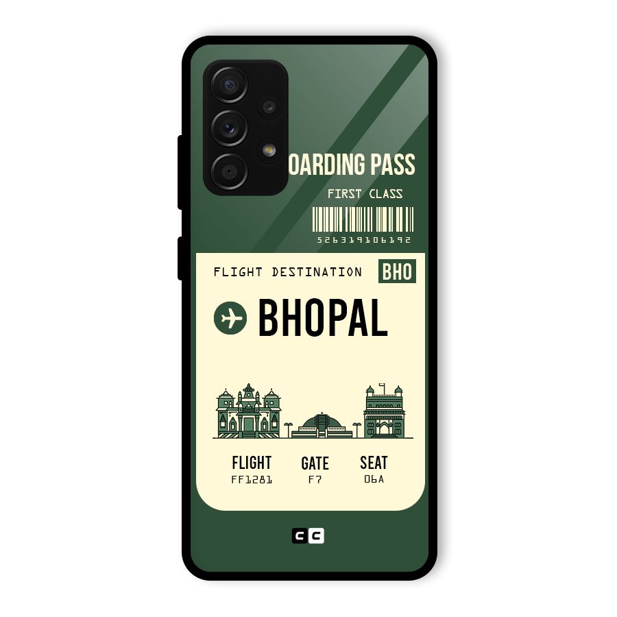 Bhopal Boarding Pass Glass Back Case for Galaxy A53 5G