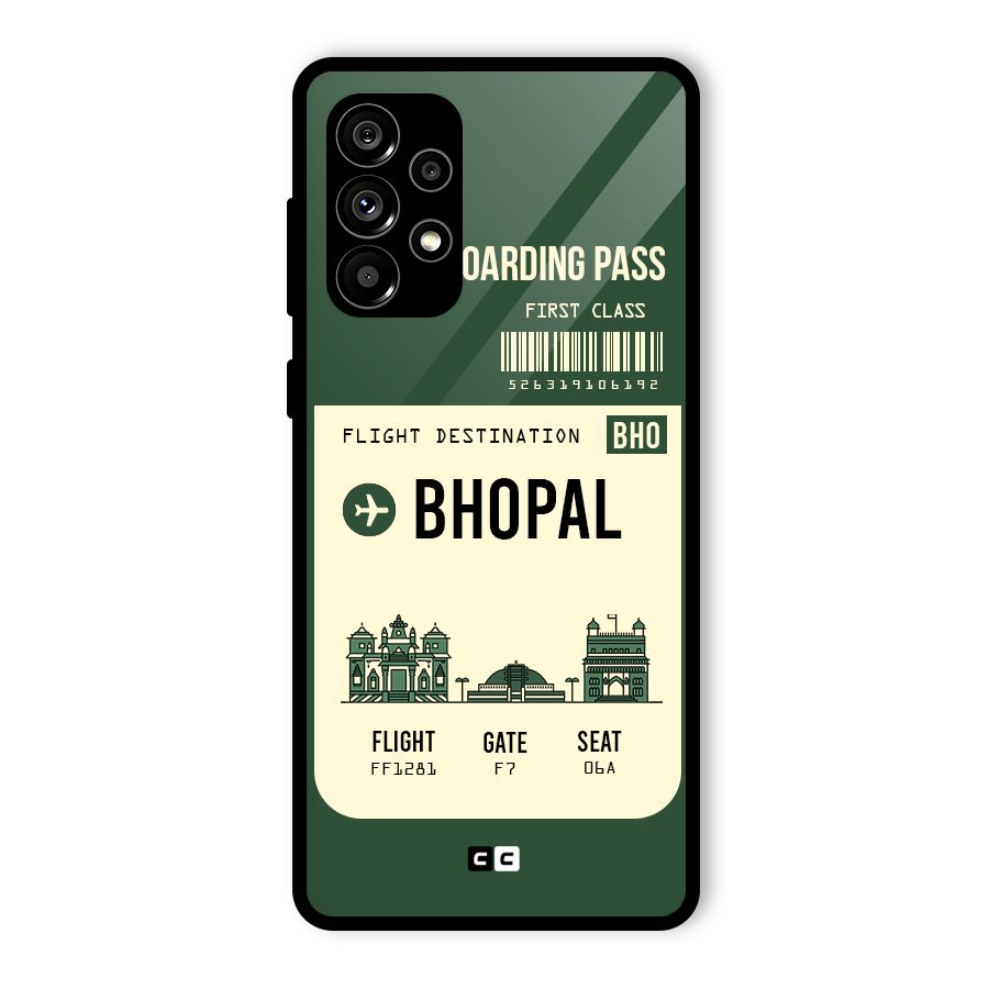 Bhopal Boarding Pass Glass Back Case for Galaxy A73 5G