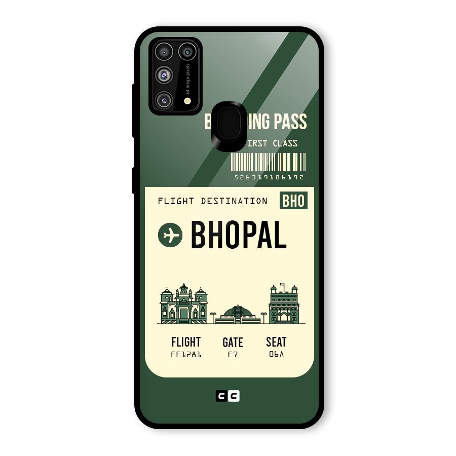 Bhopal Boarding Pass Glass Back Case for Galaxy F41