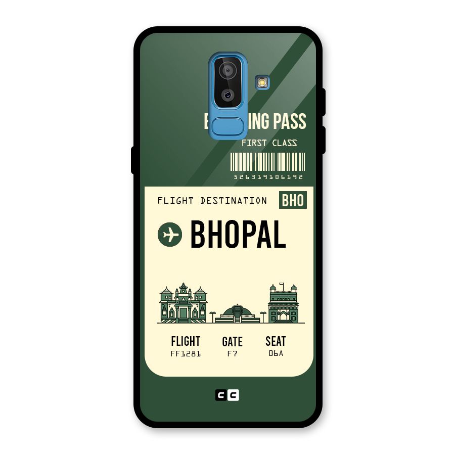 Bhopal Boarding Pass Glass Back Case for Galaxy J8