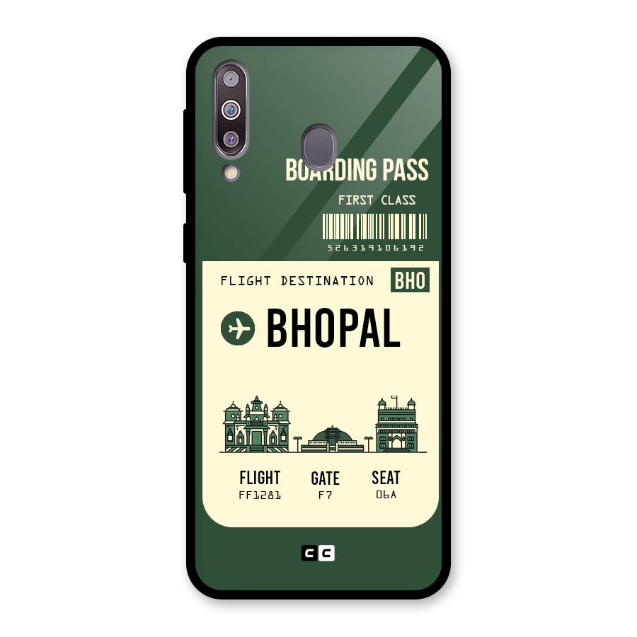 Bhopal Boarding Pass Glass Back Case for Galaxy M30