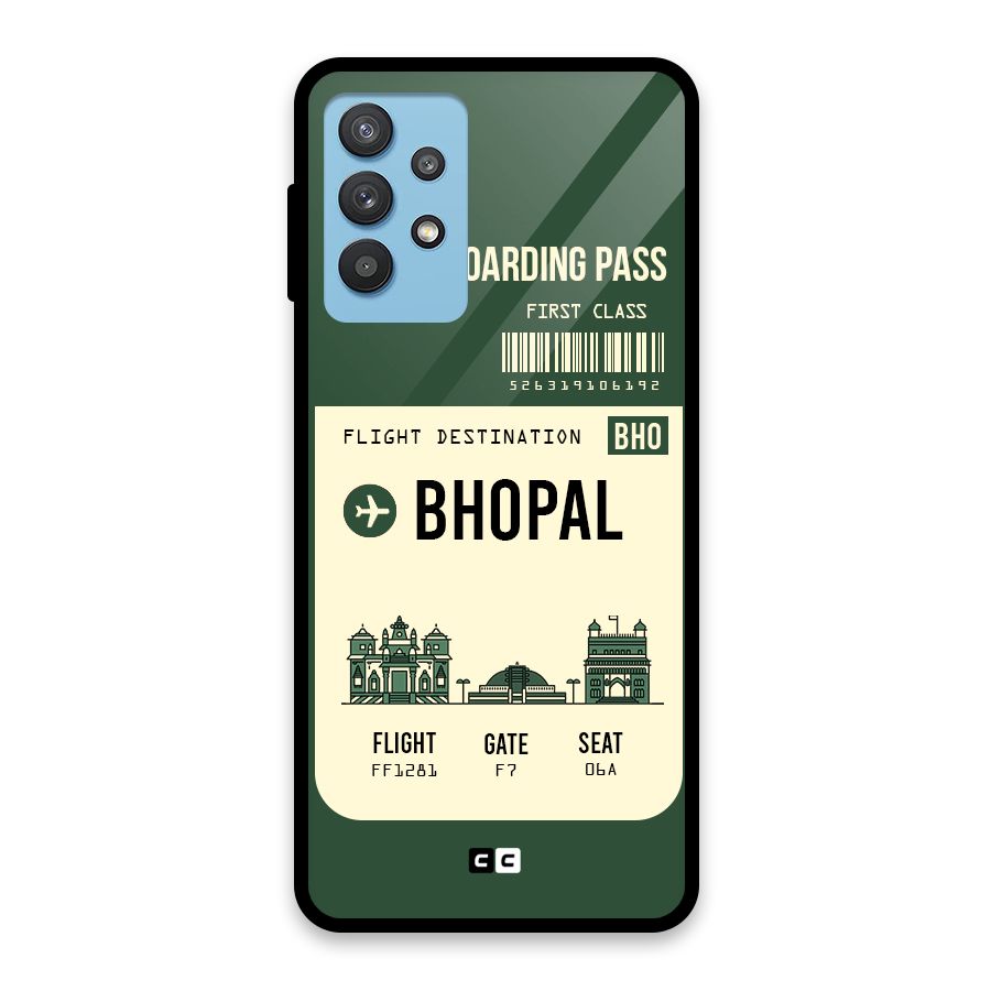 Bhopal Boarding Pass Glass Back Case for Galaxy M32 5G
