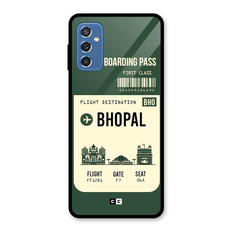 Bhopal Boarding Pass Glass Back Case for Galaxy M52 5G