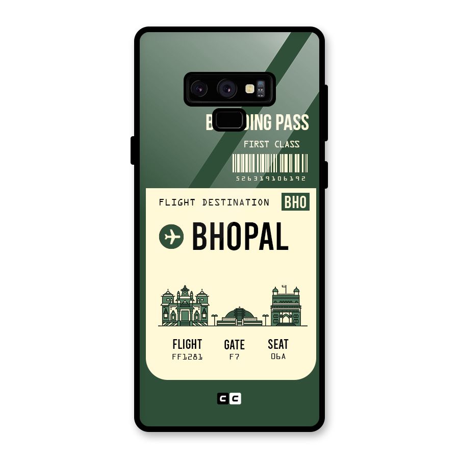 Bhopal Boarding Pass Glass Back Case for Galaxy Note 9