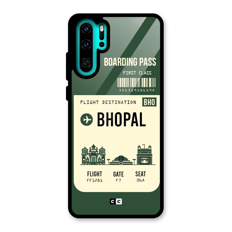 Bhopal Boarding Pass Glass Back Case for Huawei P30 Pro