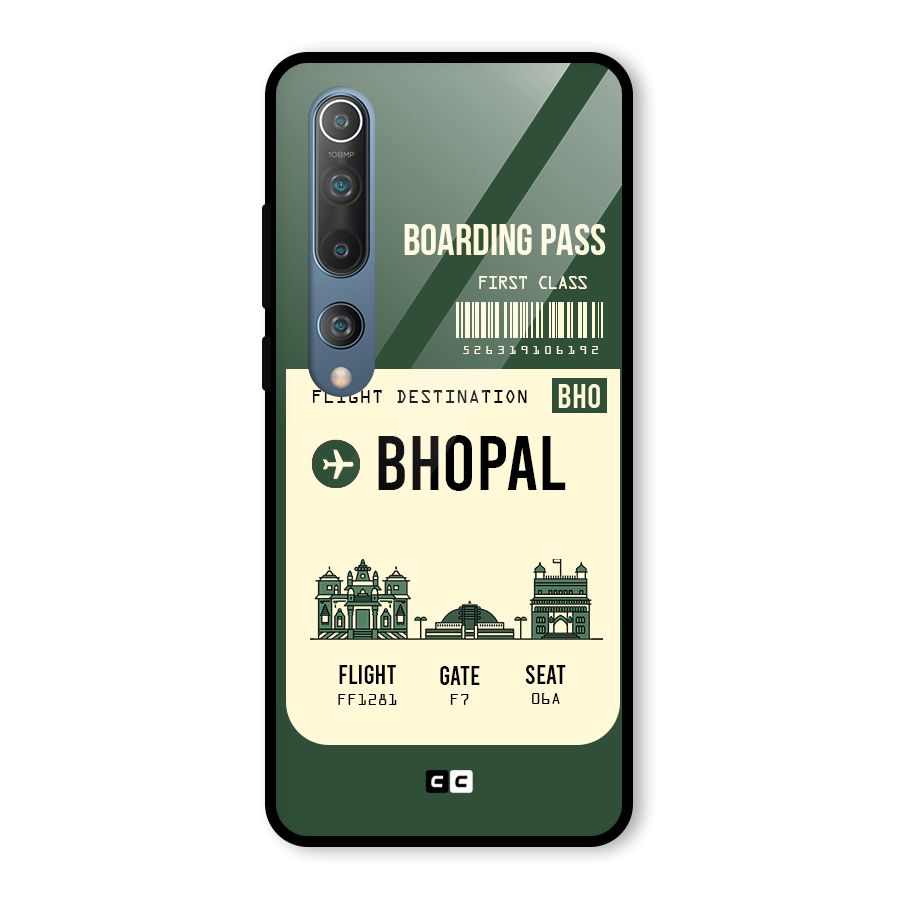 Bhopal Boarding Pass Glass Back Case for Mi 10