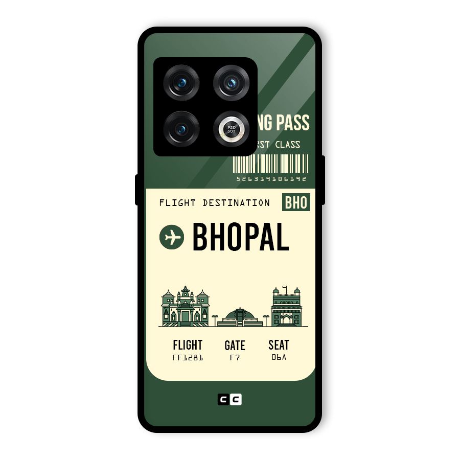 Bhopal Boarding Pass Glass Back Case for OnePlus 10 Pro 5G