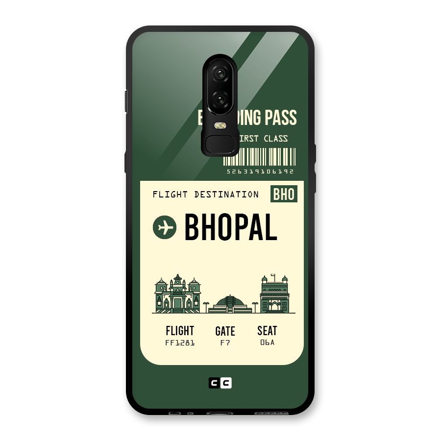 Bhopal Boarding Pass Glass Back Case for OnePlus 6
