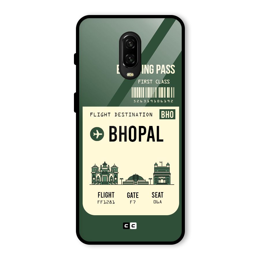 Bhopal Boarding Pass Glass Back Case for OnePlus 6T