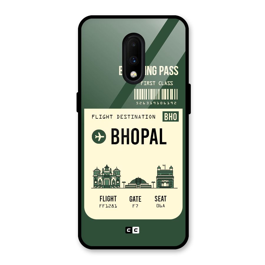 Bhopal Boarding Pass Glass Back Case for OnePlus 7