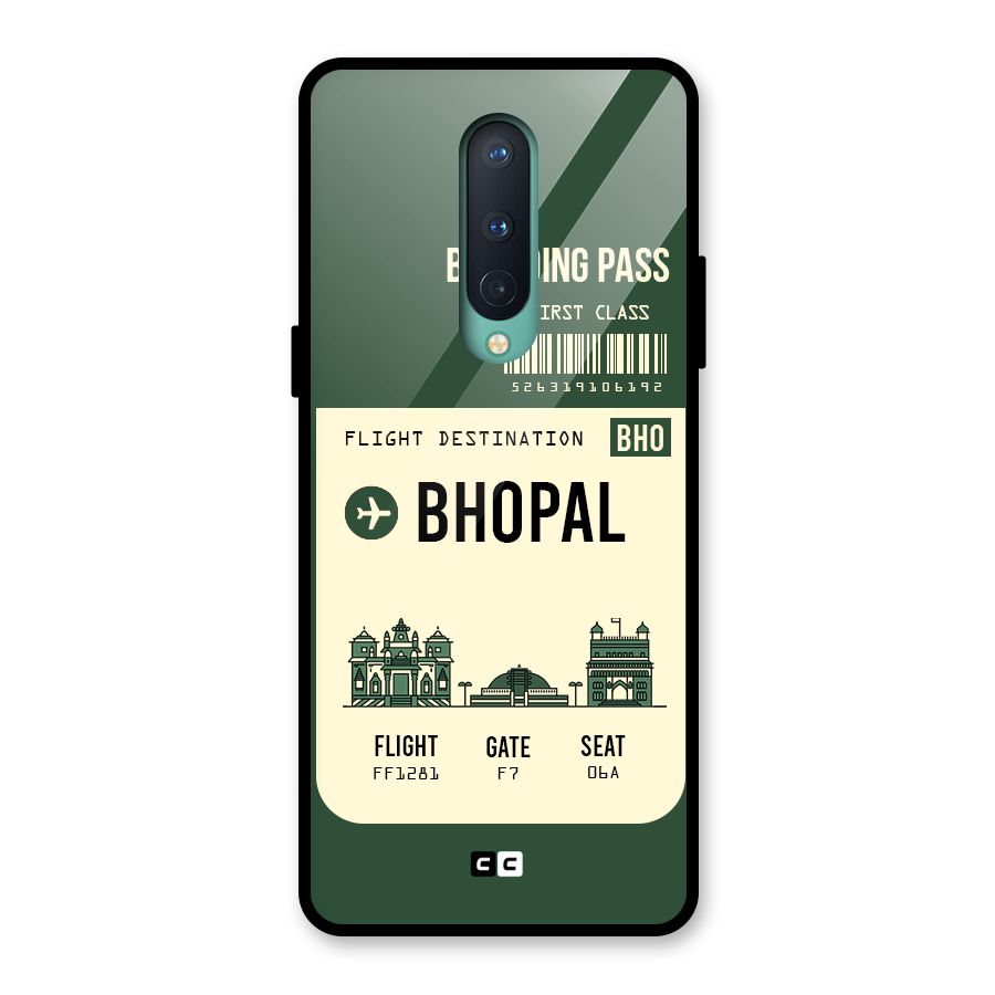Bhopal Boarding Pass Glass Back Case for OnePlus 8