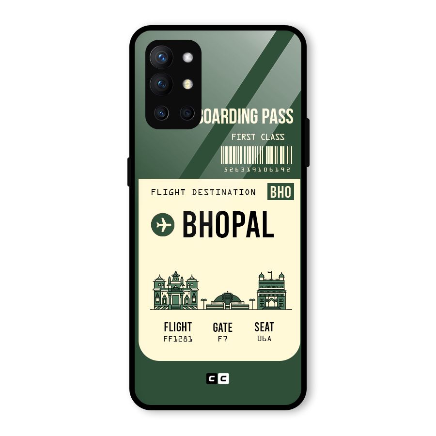 Bhopal Boarding Pass Glass Back Case for OnePlus 9R