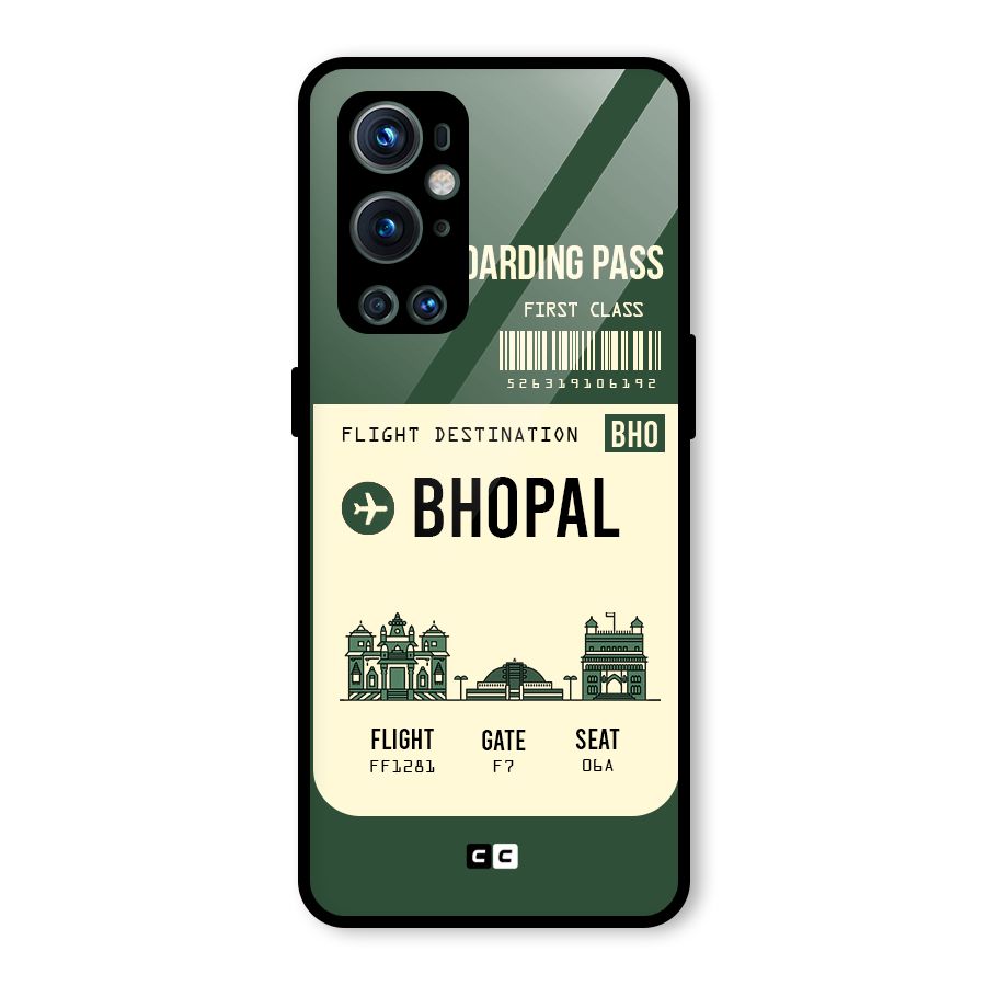 Bhopal Boarding Pass Glass Back Case for OnePlus 9 Pro