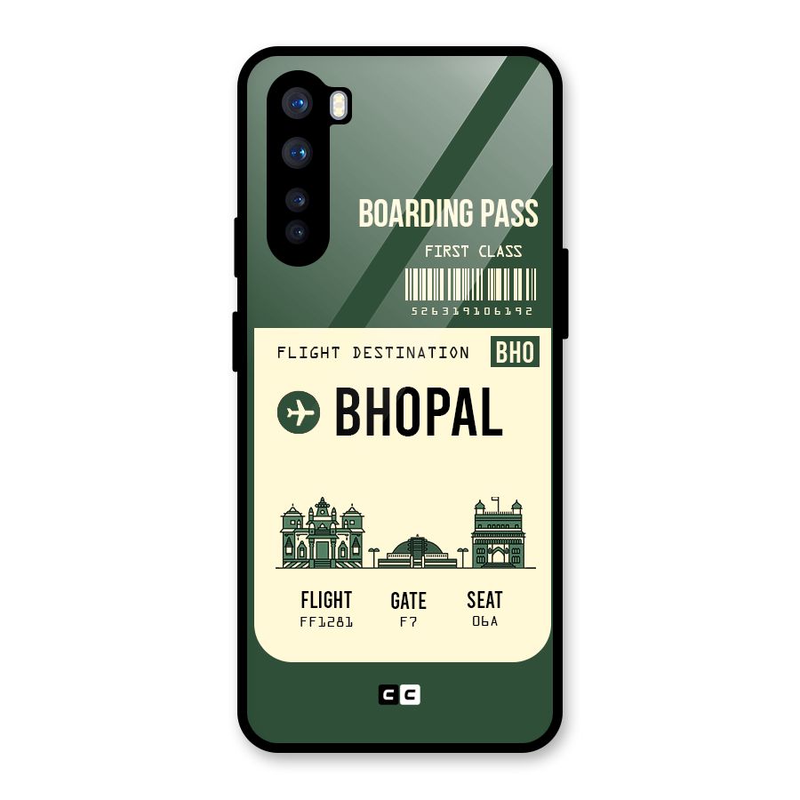 Bhopal Boarding Pass Glass Back Case for OnePlus Nord