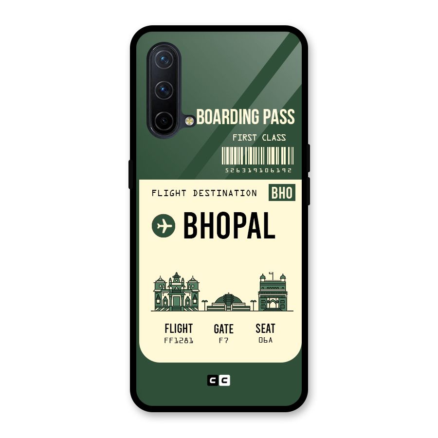 Bhopal Boarding Pass Glass Back Case for OnePlus Nord CE 5G