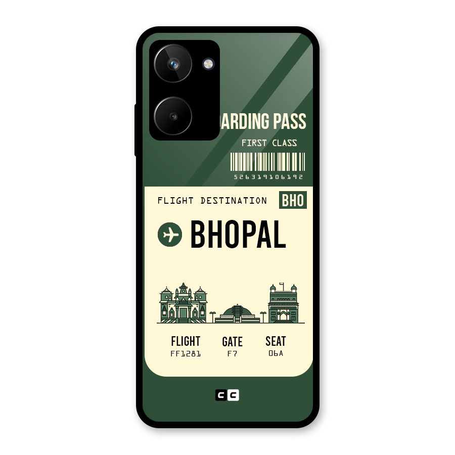 Bhopal Boarding Pass Glass Back Case for Realme 10