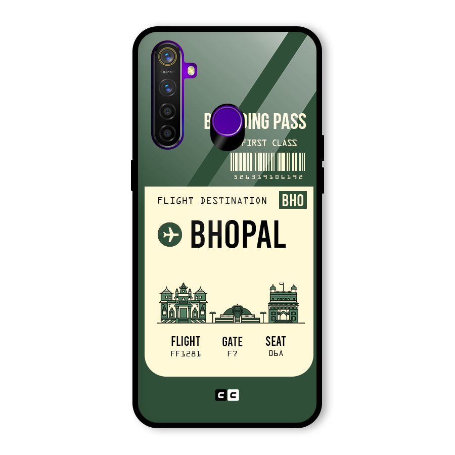 Bhopal Boarding Pass Glass Back Case for Realme 5 Pro