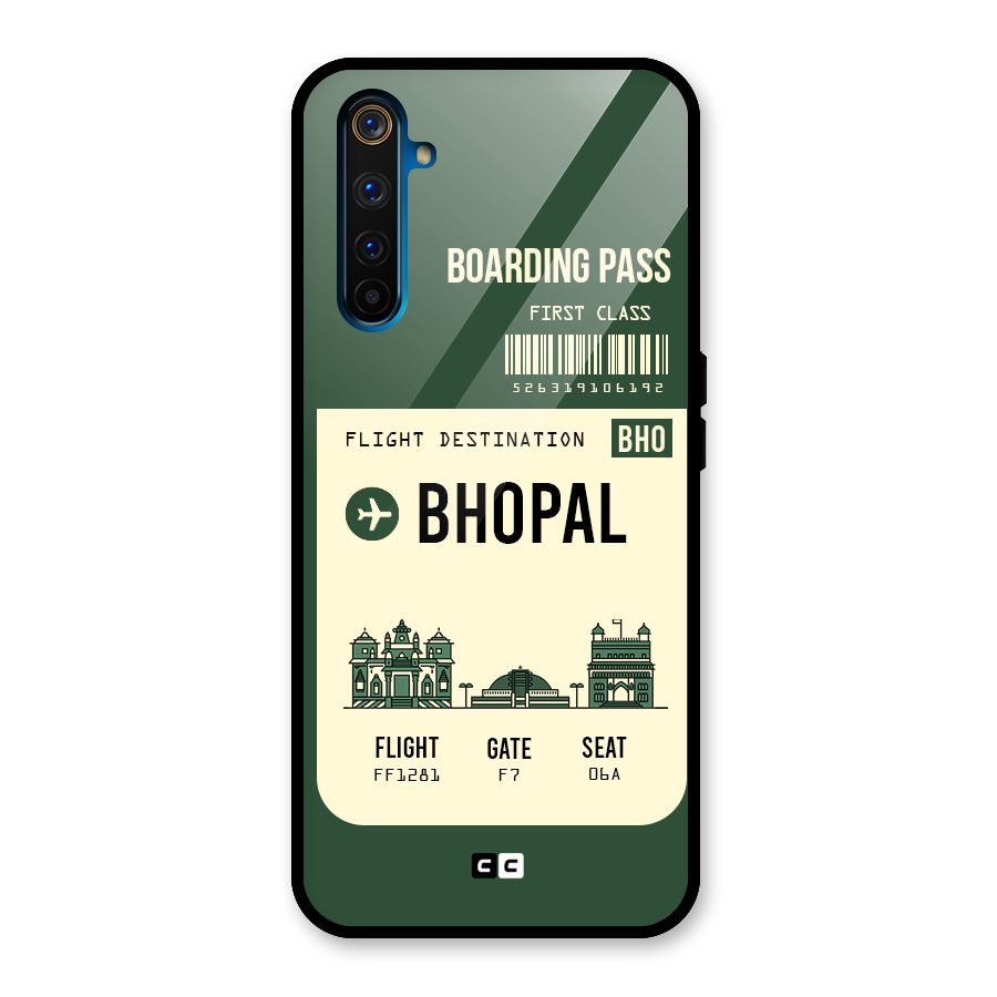 Bhopal Boarding Pass Glass Back Case for Realme 6 Pro