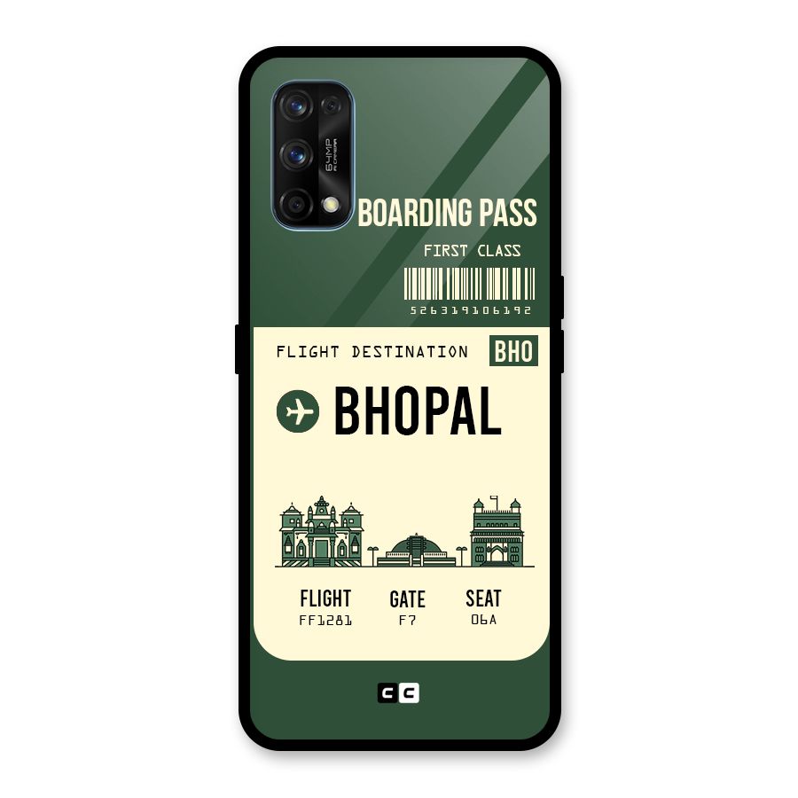 Bhopal Boarding Pass Glass Back Case for Realme 7 Pro