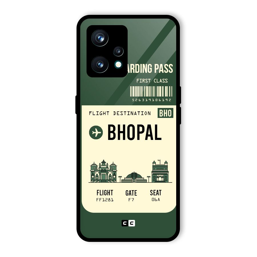 Bhopal Boarding Pass Glass Back Case for Realme 9 Pro Plus 5G