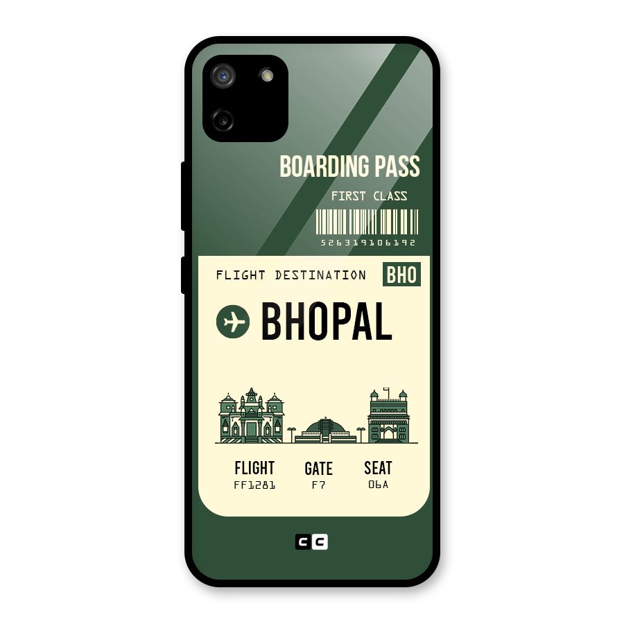 Bhopal Boarding Pass Glass Back Case for Realme C11