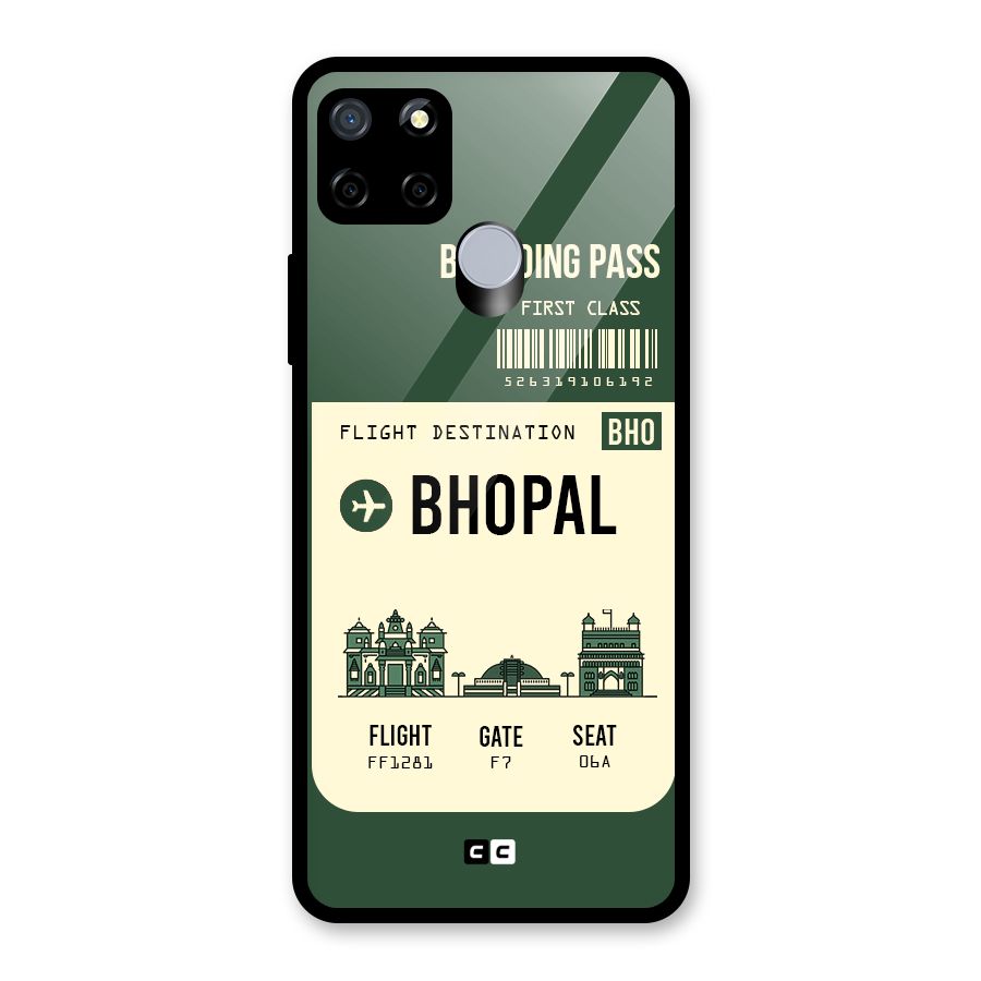 Bhopal Boarding Pass Glass Back Case for Realme C15