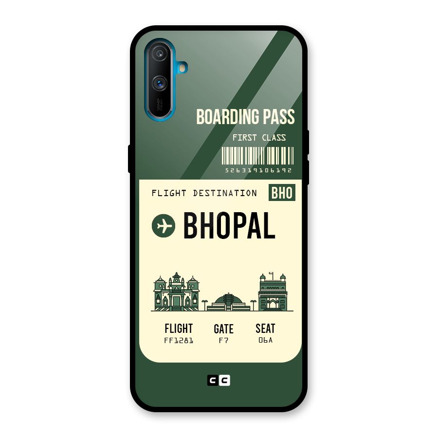 Bhopal Boarding Pass Glass Back Case for Realme C3